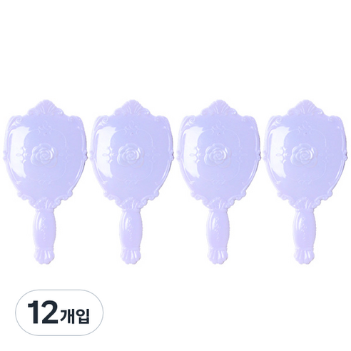 ABM 장미손거울 중, 화이트, 12개