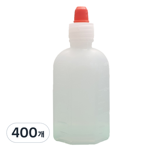신도공업 일회용 짧은 뚜껑 약병 PE 말랑이 60cc, 400개