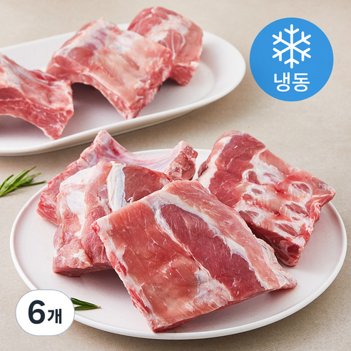 스페인산 돈등갈비 (냉동), 2kg, 6개