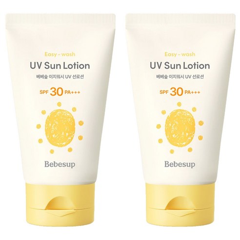 베베숲 유아용 이지워시 선로션 SPF30 PA+++, 2개, 50ml