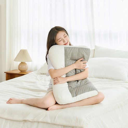 달콤상점 어깨 목이 편한 라텍스 경추베개, 화이트, 1개