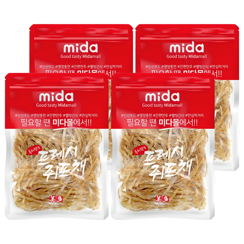 미다몰 특허받은 프레시 쥐포채, 400g, 4개
