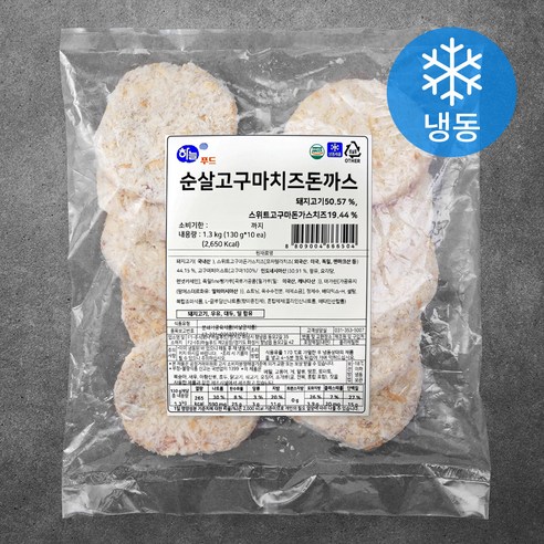 하늘푸드 순살고구마치즈돈까스 (냉동), 1.3kg, 1개