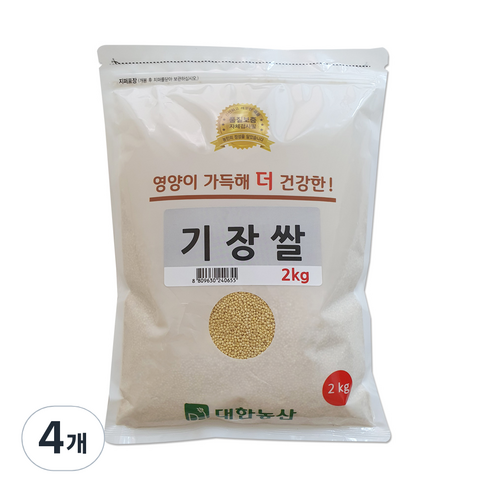 대한농산 기장쌀, 2kg, 4개