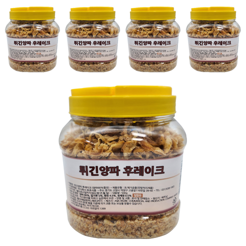 튀긴양파 후레이크, 500g, 5개