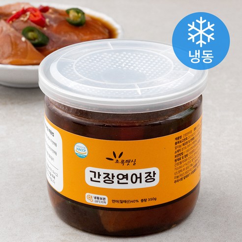 초록햇살 간장연어장 (냉동), 350g, 1개