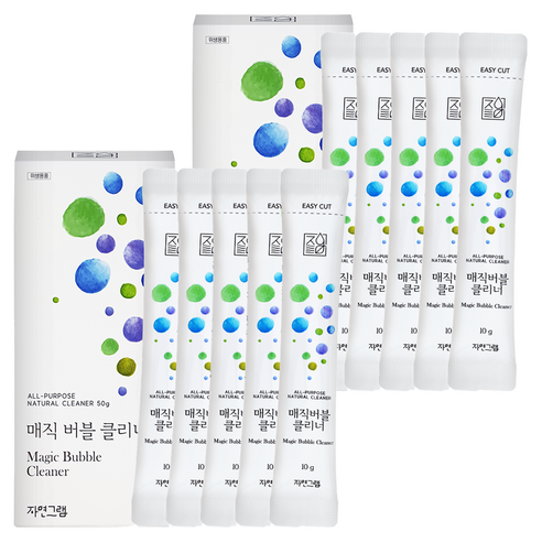 자연그램 매직버블클리너 스틱 5p, 50g, 2개