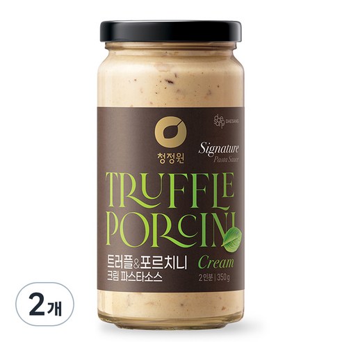 청정원 트러플 앤 포르치니 크림 파스타소스, 350g, 2개
