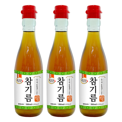 복이네먹거리 통깨로 만든 진한맛 참기름, 300ml, 3개