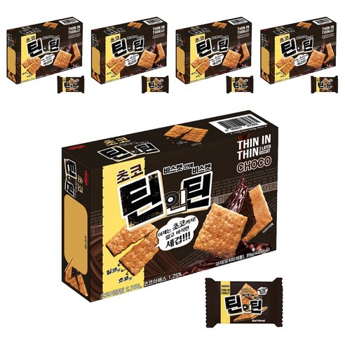 하늘처럼 초코 틴인틴 비스켓, 89g, 5개