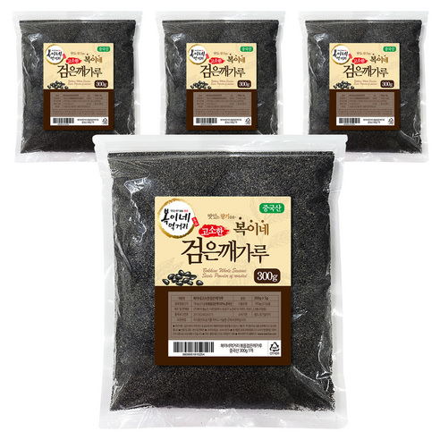 복이네먹거리 볶음 검은깨가루, 300g, 4개