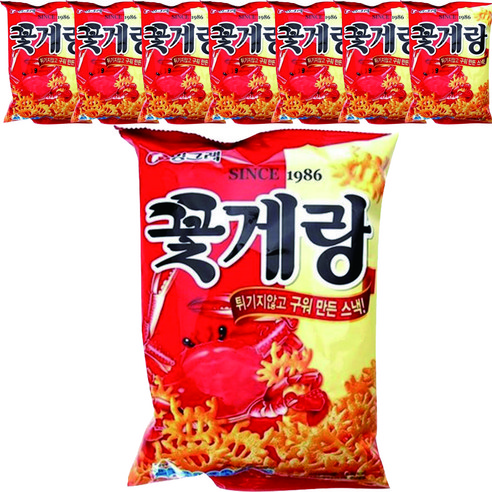 빙그레_꽃게랑, 70g, 8개