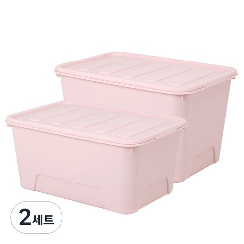 가쯔 마카롱리빙박스56L + 72L, 인디핑크, 2세트