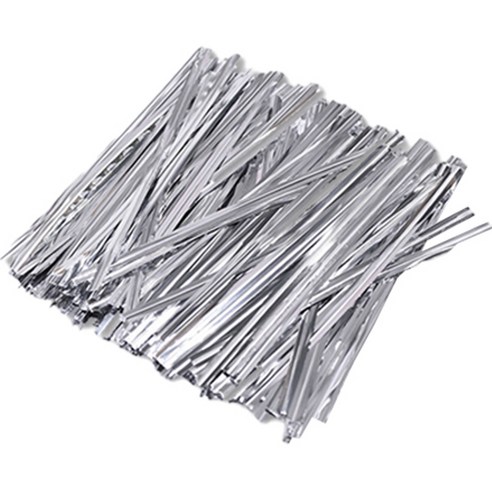 오픈스페이스 컬러 빵끈 막대타이 800p, 실버, 15cm