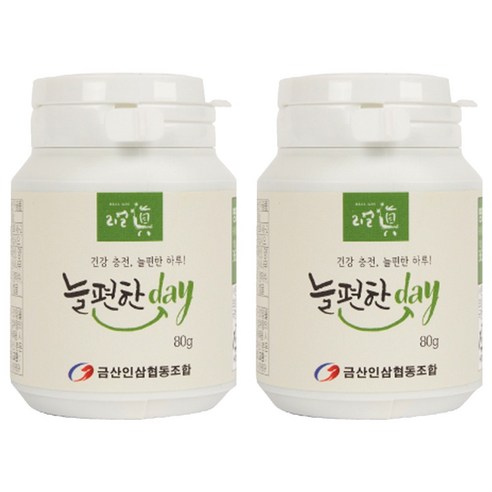 금산인삼협동조합 리얼진 늘편한 day 800p, 80g, 2개