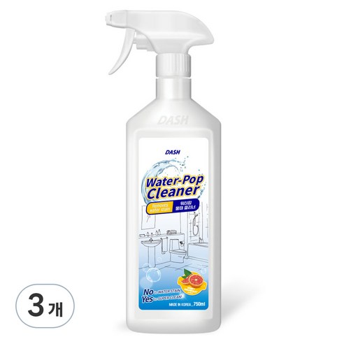 대쉬 워터팝 물때 클리너, 750ml, 3개