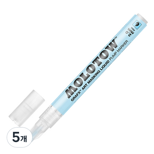 모로토우 마스킹 리퀴드펜 2mm, 1색, 5개