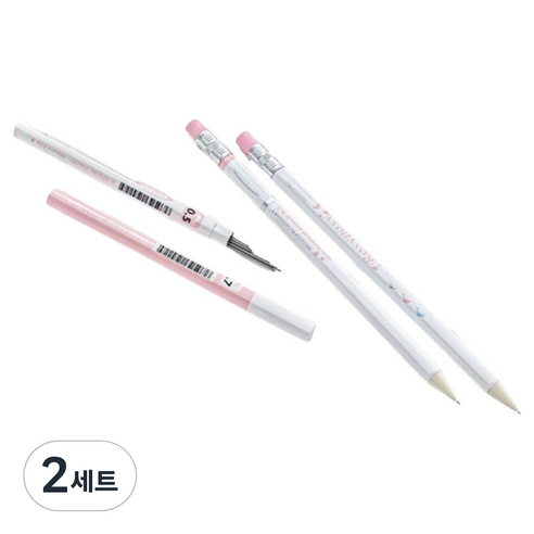 일상속반짝 파스텔 샤프세트, 핑크, 2세트