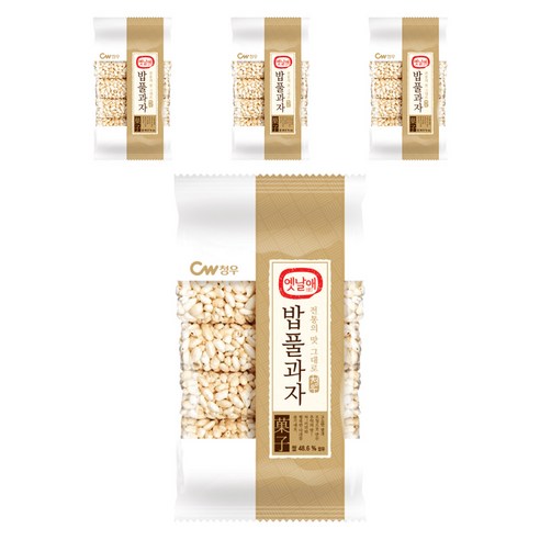 청우식품 옛날애 밥풀과자, 90g, 4개
