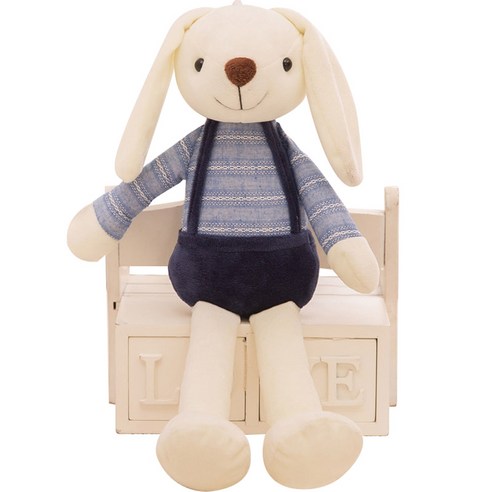 네이처타임즈 귀여운 토끼 인형, 네이비, 60cm