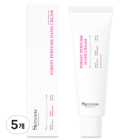 스킨덤 포레스트 퍼퓸 핸드 크림 무드 만다린, 60g, 5개