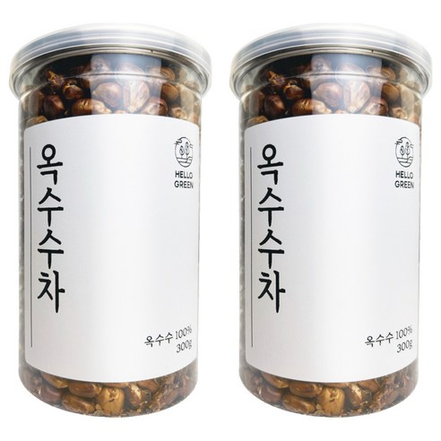 헬로우그린 볶은 옥수수차, 300g, 2개