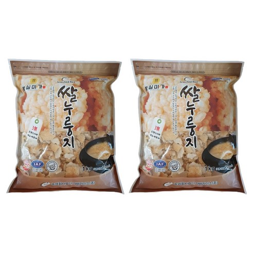 황실미가 쌀누룽지, 1kg, 2개
