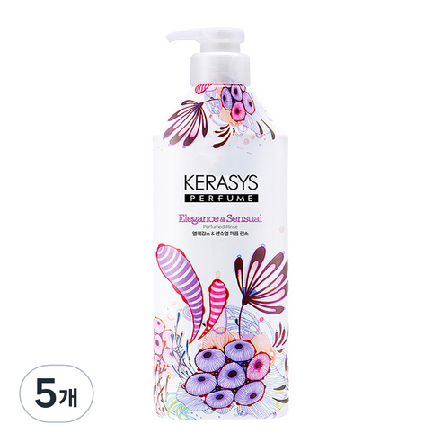 케라시스 퍼퓸 린스 엘레강스 앤 센슈얼향, 5개, 980ml