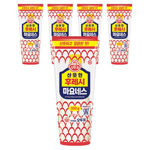 오뚜기 후레시 마요네즈, 300g, 5개