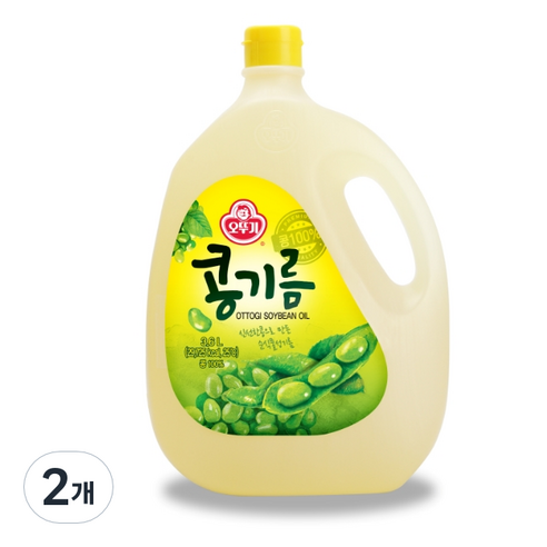 오뚜기 콩기름, 3.6L, 2개 정몽규