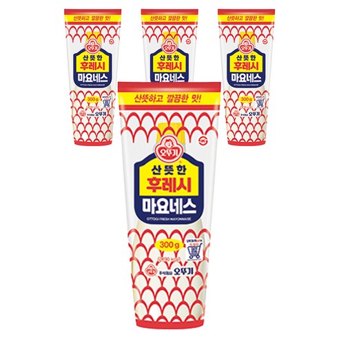 오뚜기 후레시 마요네즈, 300g, 4개