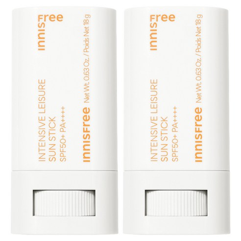 이니스프리 인텐시브 레져 선스틱 SPF50+ PA++++, 18g, 2개