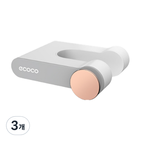 ecoco HappyEasy 무타공 욕실 헤어 드라이기 벽걸이 스몰 기본, 그레이, 3개
