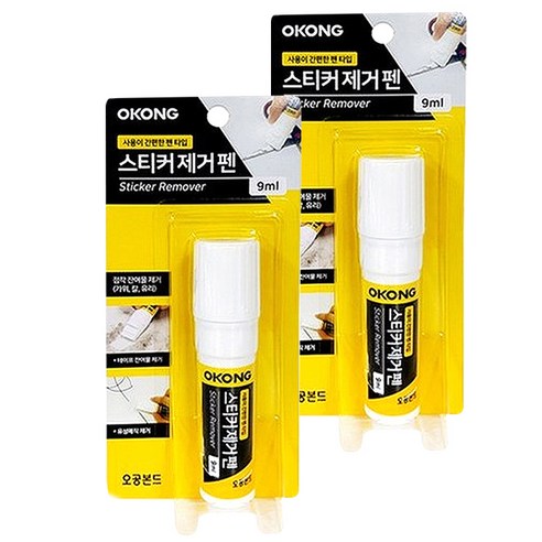 오공 스티커 제거펜 9ml, 2개