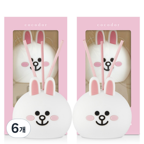 코코도르 라인프렌즈 페이스 디퓨저, 코니(플라워마켓), 50ml, 6개