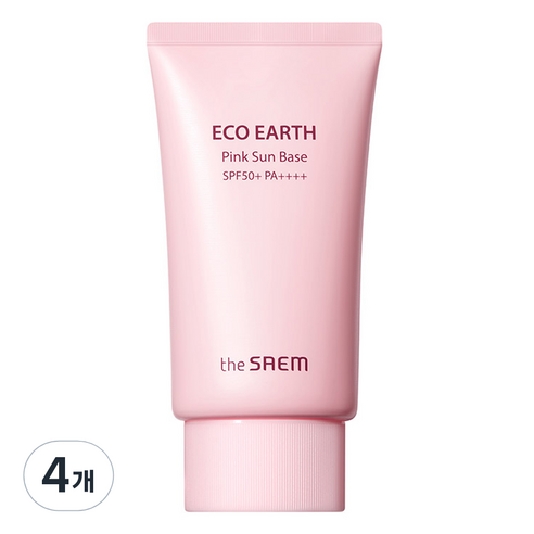 더샘 에코 어스 핑크 선 베이스 SPF50+ PA++++, 50g, 4개