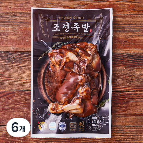 조선족발 한돈 미니족, 6개, 500g