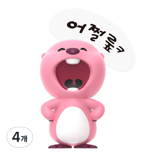 로이체 잔망루피 모니터 피규어 당당루피, 4개