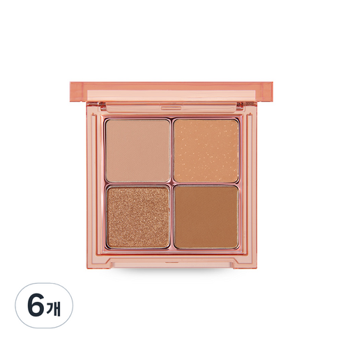 바닐라코 무드 온 아이 팔레트 7g, 6개, 01 멜로우 브라운