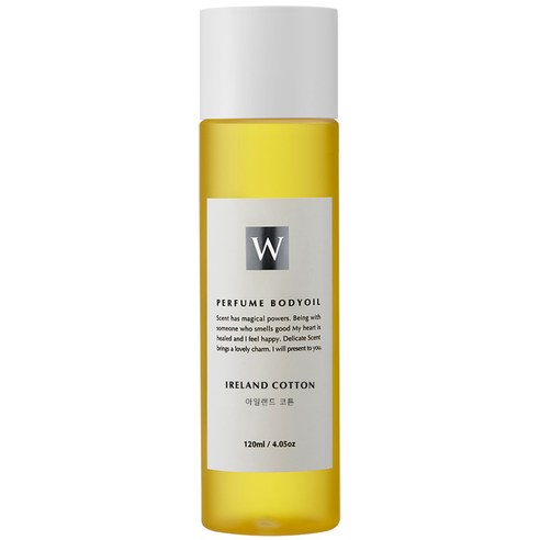 화이트센트 향기좋은 모이스처 마사지 바디오일 아일랜드코튼, 120ml, 1개