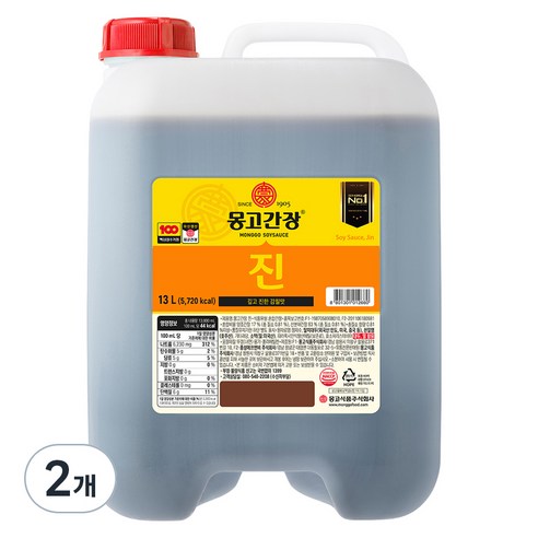 몽고 진간장, 13L, 2개