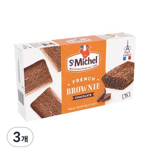 생미쉘 초코 브라우니, 210g, 3개