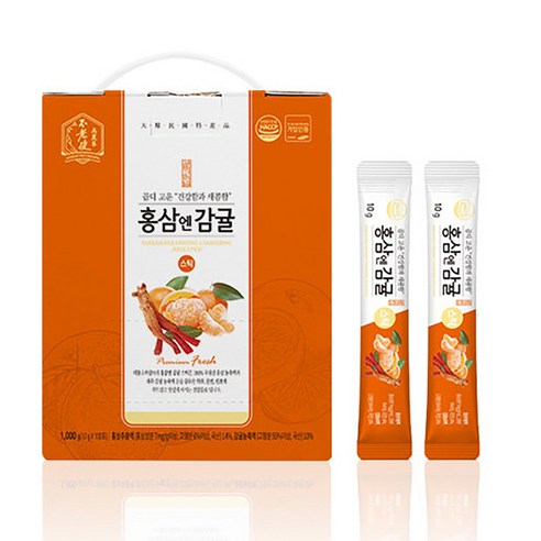 불로건 홍삼엔 감귤 스틱, 10g, 100개