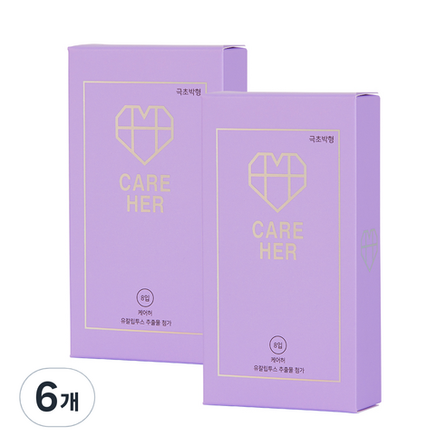 케어허 극초박형 콘돔, 8개입, 6개