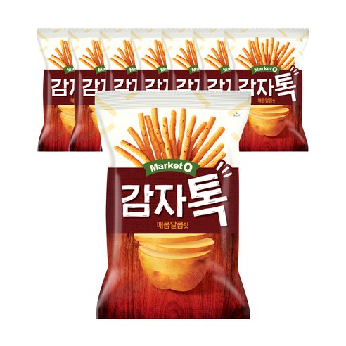 오리온 감자톡 매콤달콤맛, 80g, 8개