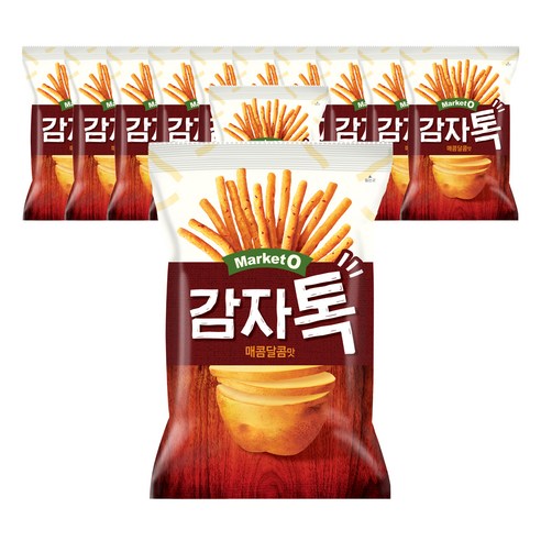 마켓오 감자톡 매콤달콤맛, 80g, 12개