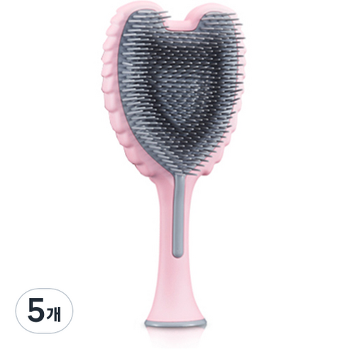 탱글엔젤 2.0 오리지널 소프트터치 헤어브러쉬, 핑크, 5개