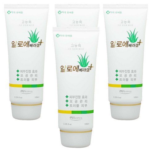 FMkorea 알로에 베라겔 플러스, 100ml, 4개