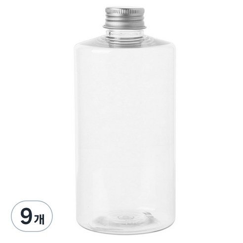 투명 음료용기 알루미늄 실버캡 AC520, 520ml, 9개