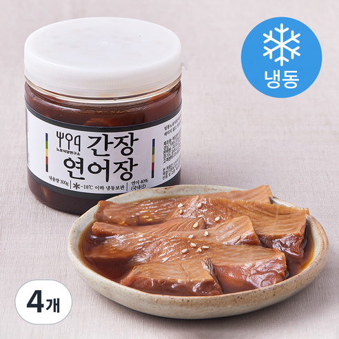 노포식당연구소 간장연어장 (냉동), 300g, 4개